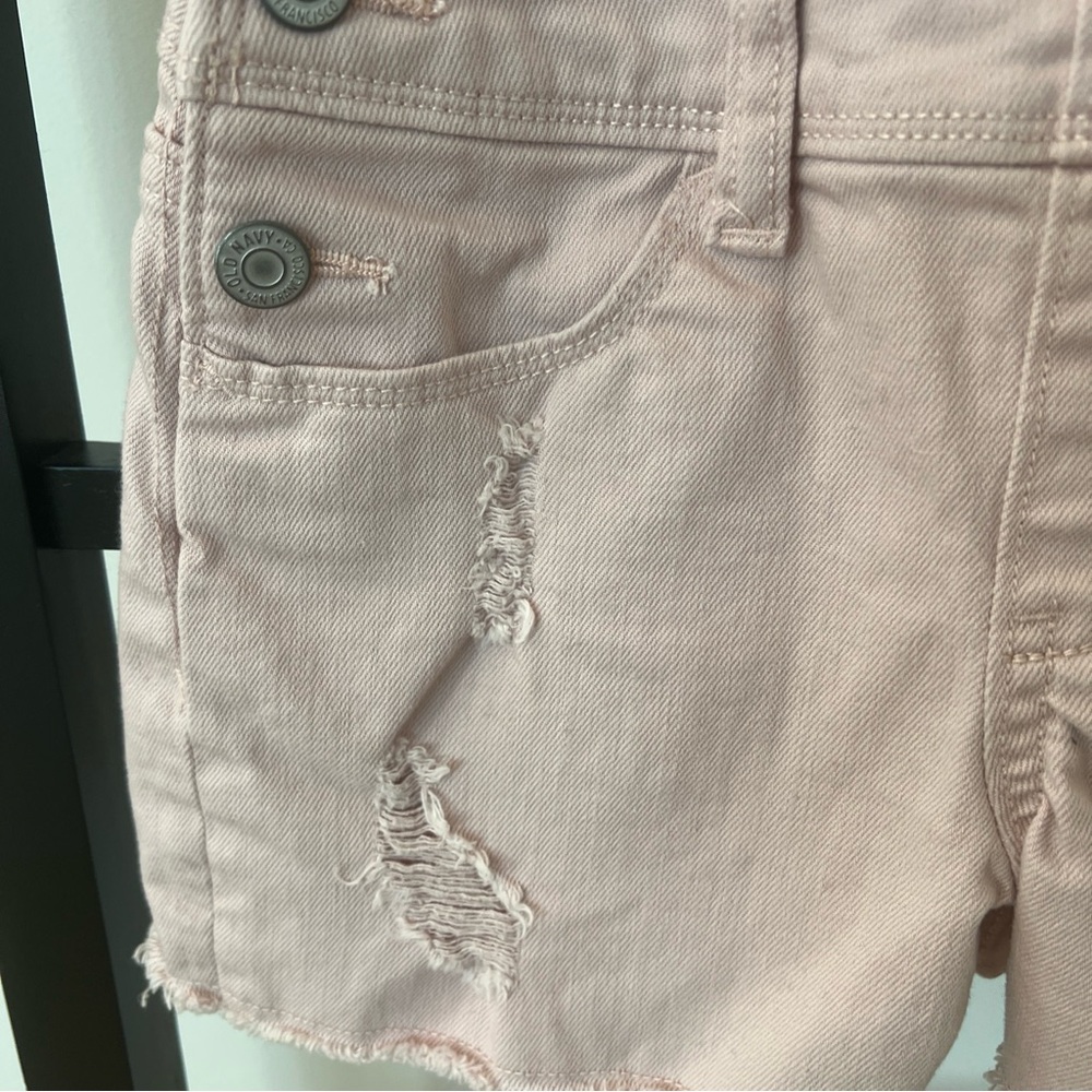 Girls denim overall shorts lot 7/8 - Picture 3 of 9